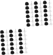 [COHEALI] 2 sets Use Professional Ties Service Badge Hat Making Daily Craft Supply Tack with Insignia Replacement for Uniform Blank Backings of Caps DIY Mens Jewelry Brooch Tacks Accessory