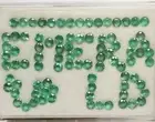 4.50 mm Natural Emerald Round Cut Lot 28.15 Carat 88 Pieces Luster Green Emerald