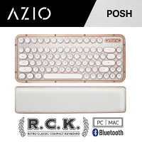 在飛比找誠品線上優惠-AZIO R.C.K. Posh BT藍牙真牛皮短版中文鍵盤