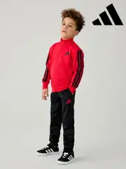 adidas Red Essentials Climacool Little Kids Tracksuit (E66839) | $76