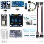ESP8266-12E Weather Station Code Kit With OLED Display&Cable For Arduino IDE
