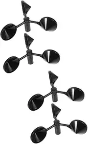 Yardwe 4 Pcs Wind Vane Fan Blades Sensors Wind Speeds Sensor Wind Gauge Tool Replacement Sensor Cup Wind-speeds Measuring Cup Wind Measurement Part Wind Measurement 3-Cup Wind Sensor Abs