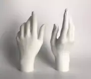 Hand Mannequin Female Arm Display Base Gloves Jewelry Models 21cm Plastic 1 Pair