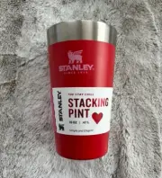 NEW TARGET 2024 STANLEY STACKING PINT VALENTINES DAY RED CUP MUG 16OZ Mini Cup