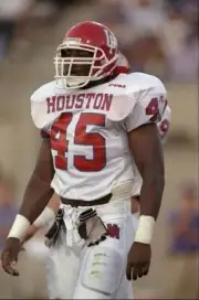 Linebacker Jeremy Maxon Houston Cougars looks on during the ga- 1998 Old Photo