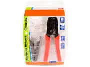 Monoprice RJ-45/RJ11 Stripping and Crimping Tool Kit w/ Modular Plugs