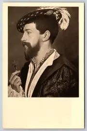 c1950s Hans Holbein D.J. Sir George Cornwall Art Vintage Postcard