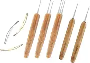 GYWHOOFT 8 Pcs Dreadlock Crochet Hook Tool,Dreadlock Crochet Hook Tool Kit Braid Hair Dreadlocks Needle Weaving Crochet for Braid Craft,Excellent for Maintaining Real Dread Loc