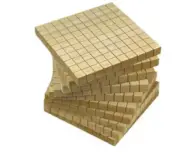 Wooden Base Ten Longs – 10 x 1 x 1cm – 10 pieces Place Value Teaching Resource