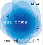 D'Addario Helicore Violin Single D String, 4/4 Scale, Light Tension