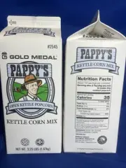 CLOSEOUT $AVE 2 PACK Gold Medal Pappy's Kettle Corn Popcorn Mix 3.25# FREE SHIP