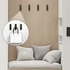 Entrance Access Hook Rack Zinc Alloy Retractable Hooks Wall Mount for Coats