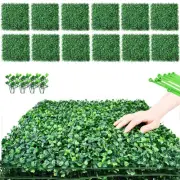 DECWIN Artificial Boxwood Hedge Panel 20"x20" Plastic Grass Wall Home Decor