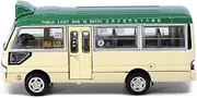 1:76 for Coaster Green Minibus NO.25 Alloy Simulation Model Car