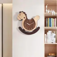 在飛比找樂天市場購物網優惠-創意掛鐘客廳家用現代簡約卡通掛表時鐘兒童掛墻靜音可愛裝飾鐘表