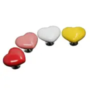 Stylish Heart shaped Toilet Button Water Flush Button for Bathroom Decor