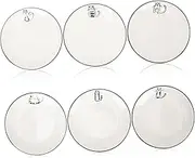 NAMOARLY 6pcs Nordic Style Ceramic Plates Snack Tray for Home for Entertaining Dinner and Parties Easy to Clean Smooth Surface Versatile Use Kitchen and Restaurant
