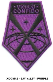 X-COM VIGILO CONFIDO - HOOK BACK PURPLE PATCH - XCOM12V