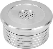Refillable Coffee Capsule Cup, Reusable Coffee Pods with Spoon, Stainless Steel Coffee Capsule Cup with Brush Compatible with Lavazza Point