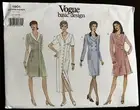Vogue Basic Design Pattern #1901-Misses Dress in Sizes 6-8-10