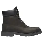 Timberland Mens 6-Inch Black Nubuck Classic Waterproof Boots