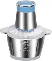 [UOOD] Mini Chopper Electric Food Processor: Small Blender with 2l Foods Capacity Stainless Steel Bowl Meat Mincer 2 Speeds 250w Kitchen Mixer Processor for Meat Onion Vegetable Nut