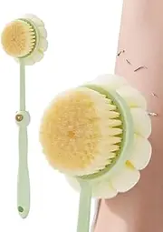 Shower Brush | Long Handle Shower Brush Back Scrubber,Hard-to-Reach Areas Deep Washing Tool, Double-Sided Scrubber for Bathtub, Travel, Dormitory