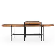 dBodhi Coco Oval Coffee Table - Set of 2 with Tray