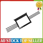 Durable Aluminum Wall Mounted Drying Rack with Movable Hooks - Black