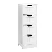 [Unbranded] Artiss 4 Chest of Drawers - LEESA White