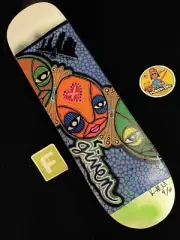 RARE SIGNED Kris Markovich KM Spot LE Art Given Skateboard Deck AUTOGRAPHED