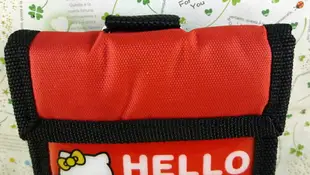 【震撼精品百貨】Hello Kitty 凱蒂貓-凱蒂貓皮夾/短夾-紅附扣 震撼日式精品百貨