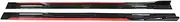8X Assemble 2.2m Side Skirts Extension Rocker Splitters Diffuser Winglet Wings Compatible for VW Compatible for Polo Compatible for Golf Mk5 Mk6 Mk7 Compatible for Jetta(Black Red)