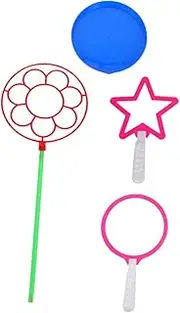 GARVALON 4pcs Set Bubble Stick Giant Bubble Wands Bubble Ring Bubbles Maker Bubble Machine Huge Bubble Wand Blowing Bubble Tool Funny Bubble Maker Colorful Bubble Wand Plastic