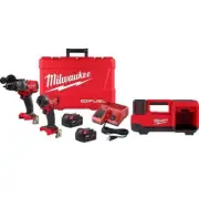Milwaukee Hammer Drill And Impact Driver Combo Kit With Inflator 18-V (2-Tool)