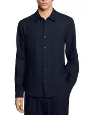 Sandro Linen Long Sleeve Shirt