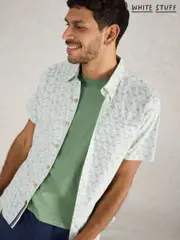 White Stuff White Salcombe Koi Printed Shirt (F48316) | $104