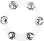 Parliky Mountable Hi Hat Tambourine with Jingles Durable Drum Cymbal Accessory for Beginners and Professionals for Jazz Drum and Percussion Performances
