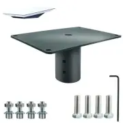 Starlink Flat Pipe Adapter & Heavy Duty Starlink Pole Mount Bracket Kit -