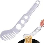 Spaghetti Measurer Tool ? Portion Control Pasta Measuring Spoon │ Multifunctional Kitchen Utensil │ 3 Pasta Measuring Holes, Ergonomic Grip, ABS Material, Ideal for Spaghetti, Linguine & Fettuccine