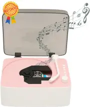 Retro Gramophone CD Player Hifi Speakers Multifunctional Mini Music Player Home