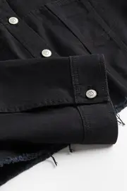 Cropped Twill Jacket