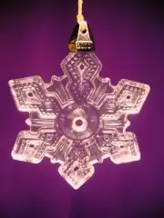 Marquis 2010 Annual Snowflake Lead Crystal Christmas Ornament BY Waterford NIB