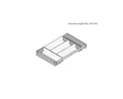 Blum Orga-Line Cutlery Divider for a 400 mm - 549 mm wide cabinet