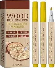 Wood Burning Marker - Wooden Art Pen Set, Waterproof Craft Marker | Pyrography Marking Tool Set, Artist Pen, Art Decor Marker