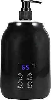 Massage Oil Warmer, Lotion Bottle Warmer Dispenser Heater, Smart Touch Key Electric Warm Lotion Dispenser, Lube Gel Cream Warmer for Home Pro Salon Spa Massage (Black)
