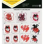 NRL Dragons Giant Decals Sheet - N-GDS-DR