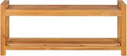 120cm Solid Teak Wood Storage Bench | Entryway Bench for Hallway, Living Room | Durable & Eco-Friendly | Space-Saving Solution for Small Homes