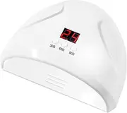 HEATSHAKING 1Pc Dryer with LED Lights Automatic Sensor Timer Settings for Gel Polish Curing for Manicure Salon White