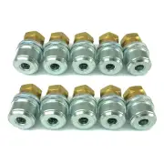 10 Haltec H5265 Standard Bore Grip Lock On Open Air Chucks 0-300 psi 1/4 NPT